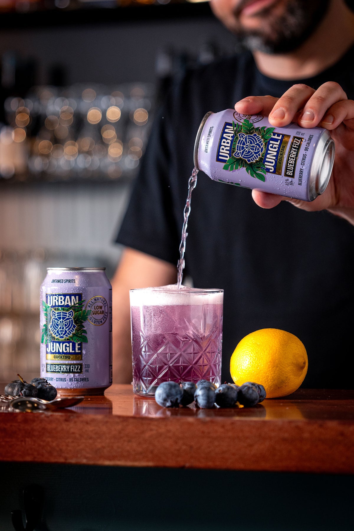 Blueberry Fizz Cocktail